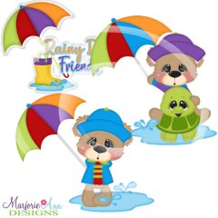 Charlie & Jojo Rainy Day Friends SVG Cutting Files Charlie & Jojo Rainy Day Friends SVG Cutting Files